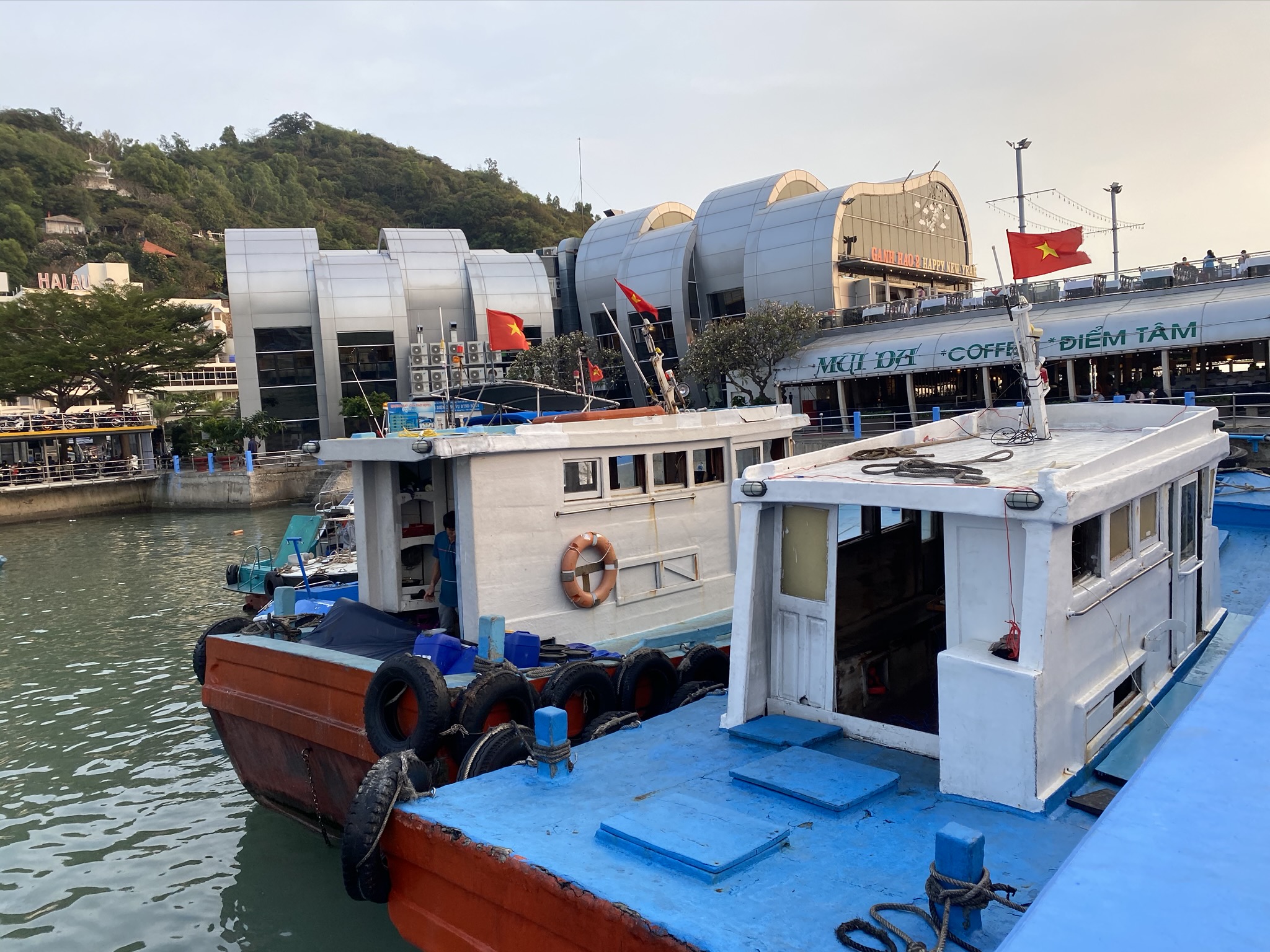 Tàu neo đậu tại cảng Cầu Đá Vũng Tàu